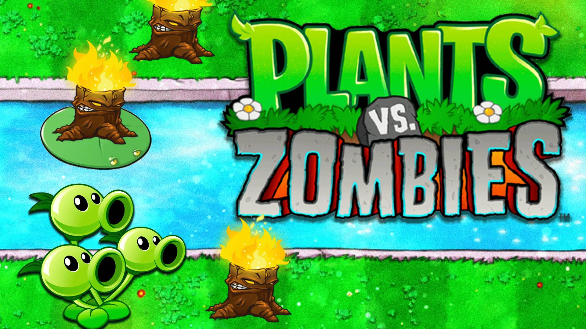 УРОВЕНЬ С БАССЕЙНОМ ▷ Прохождение Plants vs. Zombies #3
