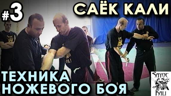 Техника Филиппинского ножевого боя Саёк Кали – 3.