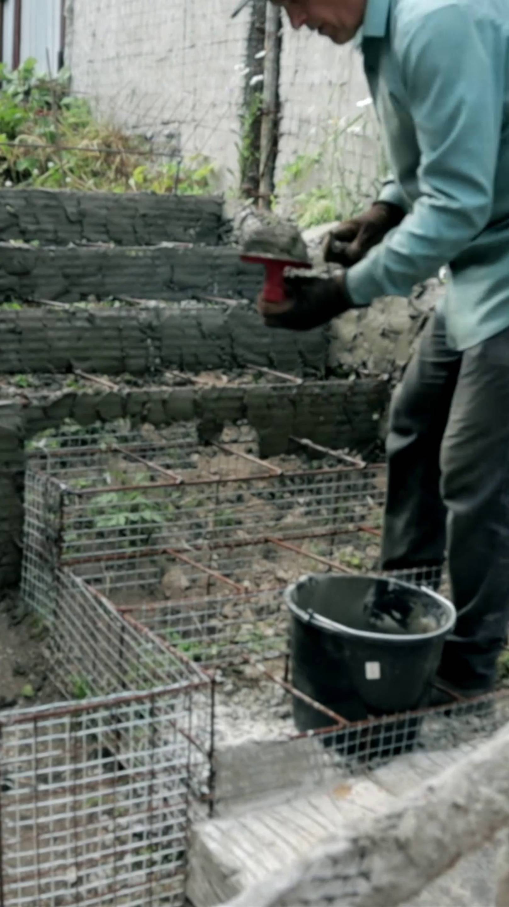 Лестница арт бетон.черновая  обмазка  каркаса мастер  класс  от Дмитрия