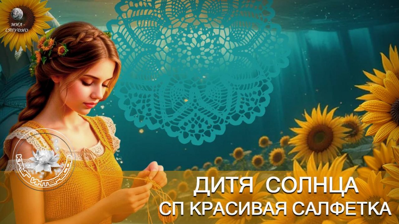 САЛФЕТКА ПОДСОЛНУХ "ДИТЯ СОЛНЦА" ч.1