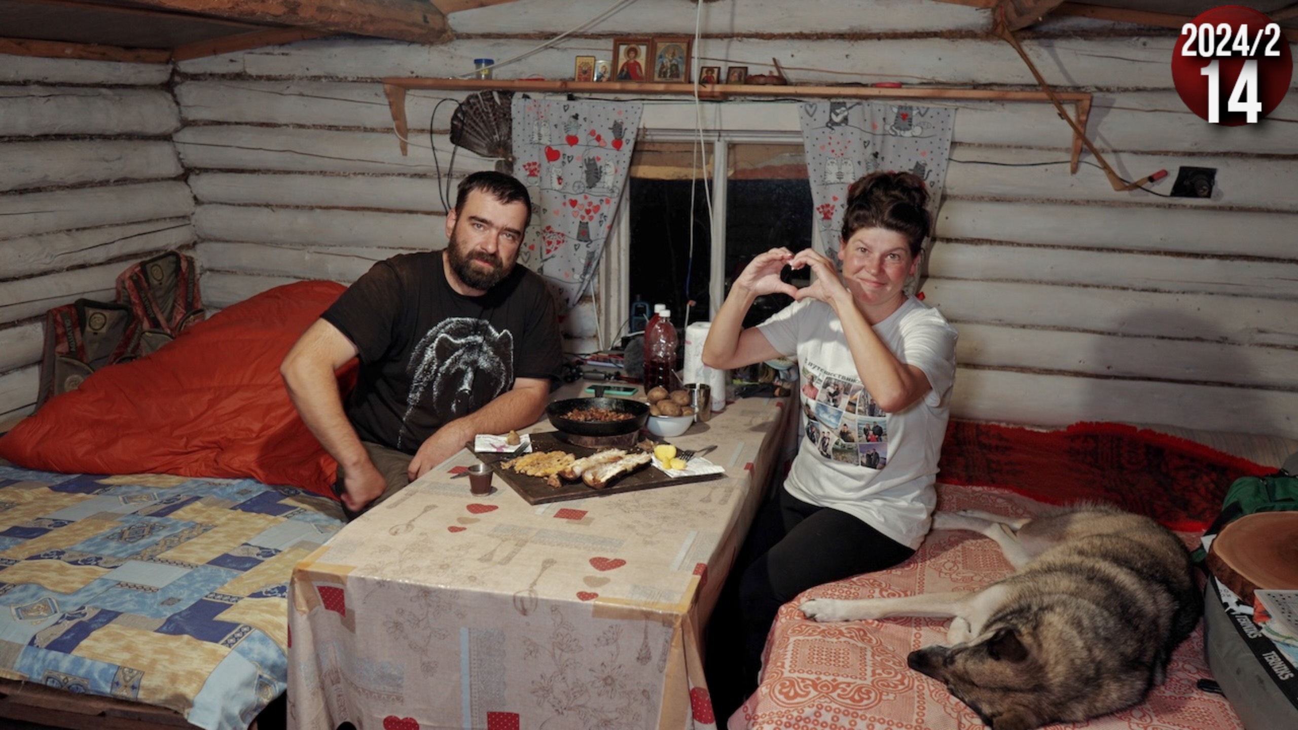 Как живут люди в тайге. Изба за 1000 км от цивилизации. Щука на каждый заброс. Рыбные блюда. 14с