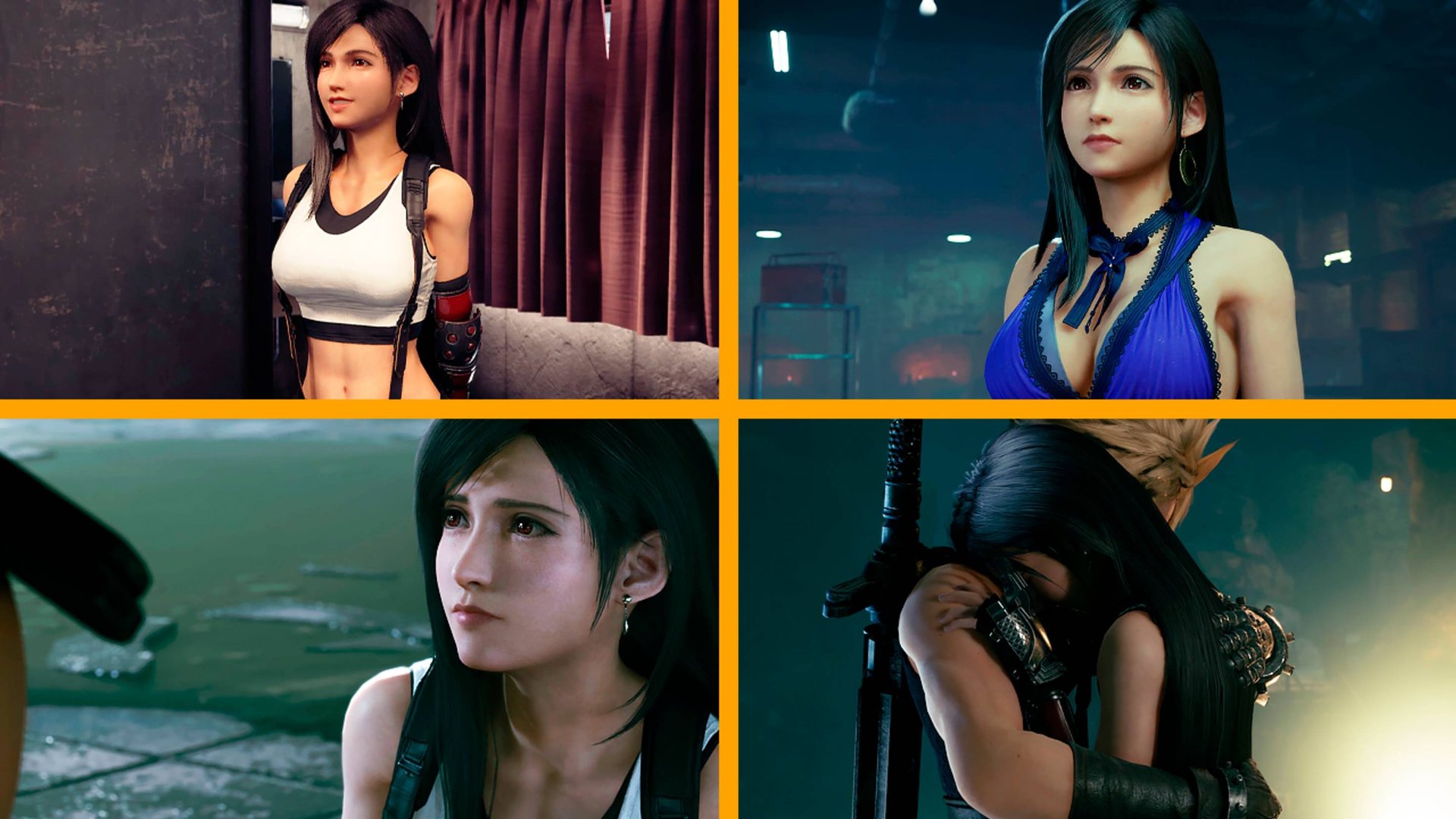 Final Fantasy VII Remake Intergrade | Все сцены с Тифой | Часть 1 | Без комментариев