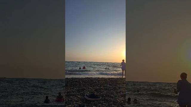 закат на море в Сочи  13.07.2025