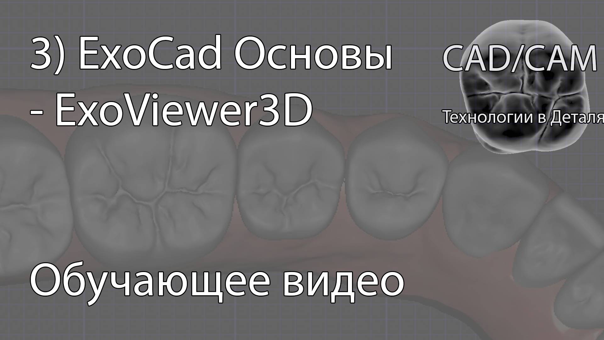 3) ExoCad Основы - ExoViewer3D