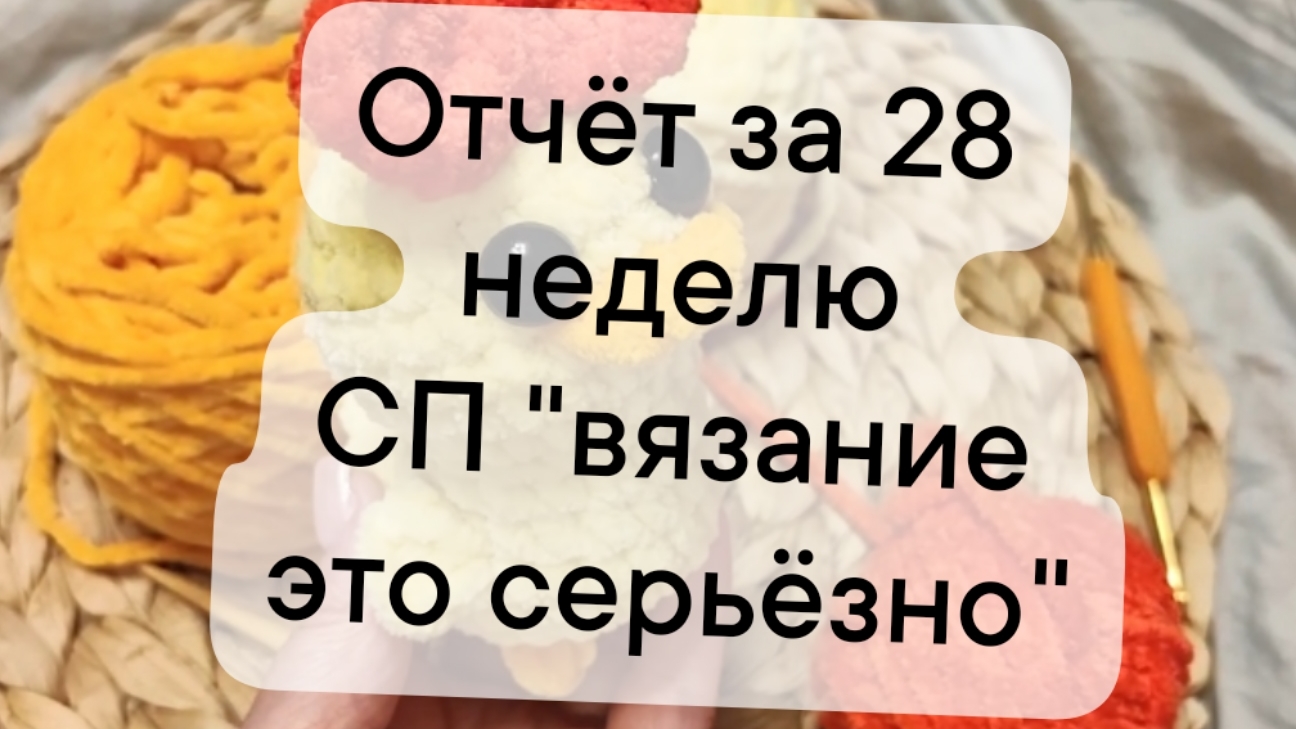 отчет за 28 неделю СП "Вязание это серьёзно"