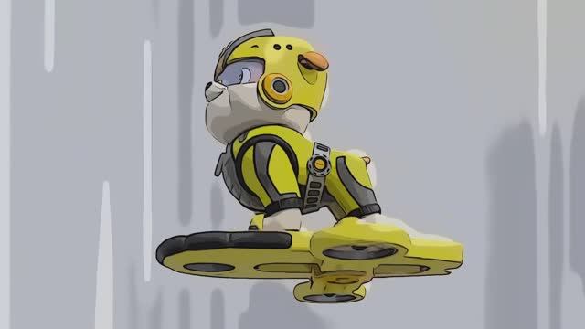 Щенячий патруль. Команда выполняет мисси в воздухе. Детская песенка