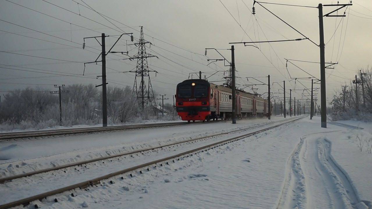 Служебный электропоезд ЭД9М-0056