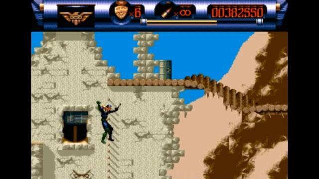 Sega Mega Drive 2 (Smd) 16-bit Judge Dredd - The Movie Stage 3 Прохождение
