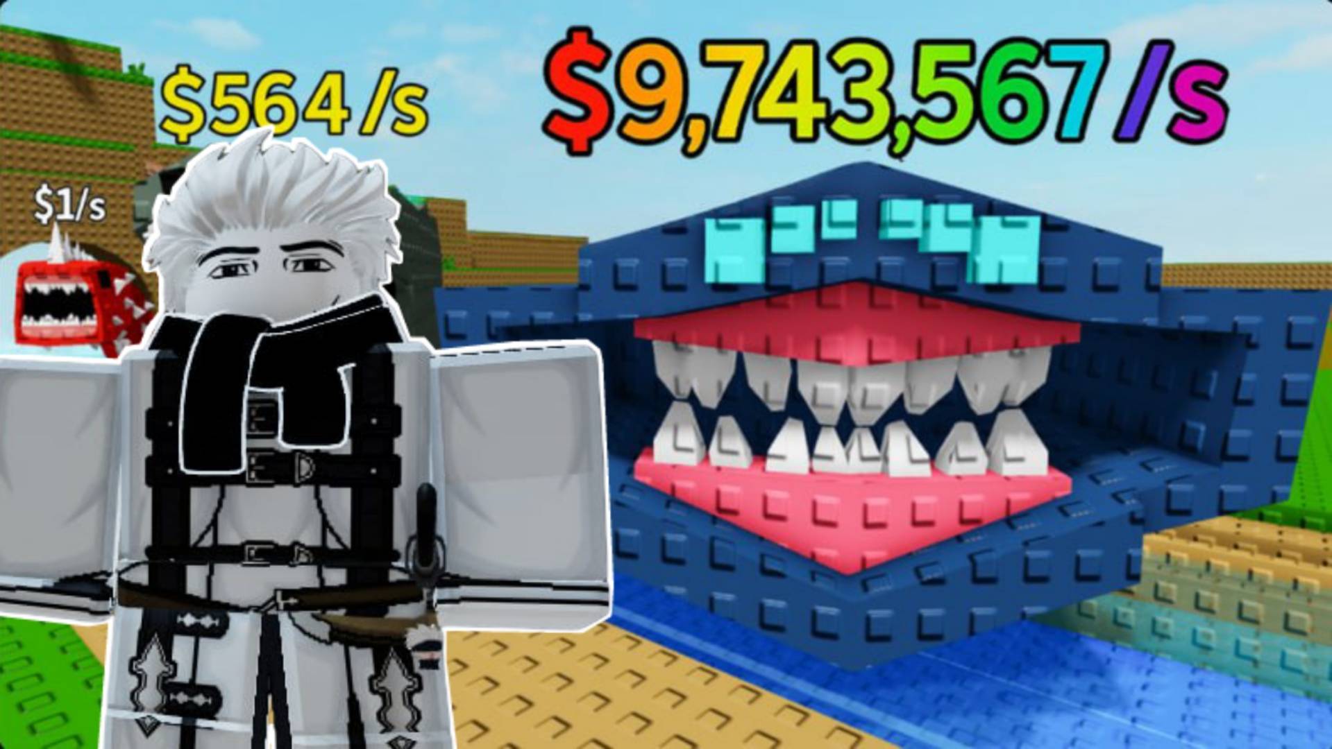 ПОЛУЧИЛ ОГРОМНОГО БЛУПА БЕЗДНЫ В УКРАДИ РЫБУ РОБЛОКС! | STEAL A FISH ROBLOX!