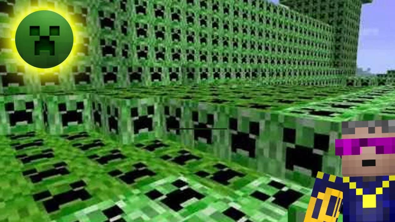 Майнкрафт ЧТО БУДЕТ, ЕСЛИ ВЗОРВАТЬ 10 000 АТОМНЫХ КРИПЕРОВ | Сборка Модов Майнкрафт для слабых ПК