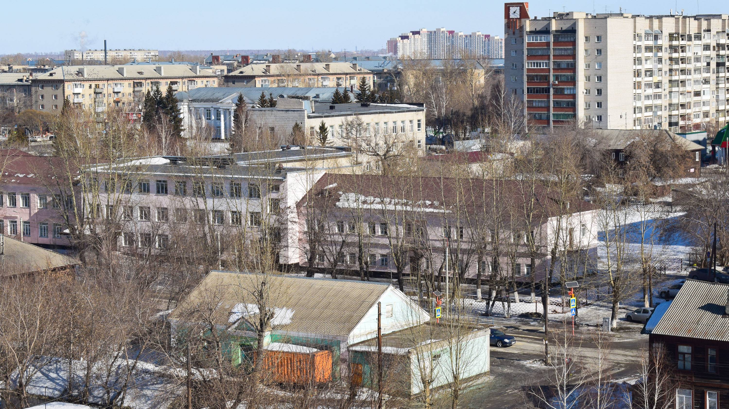 Новоалтайск. Вид на город. Ракурс-8. Улица Деповская.