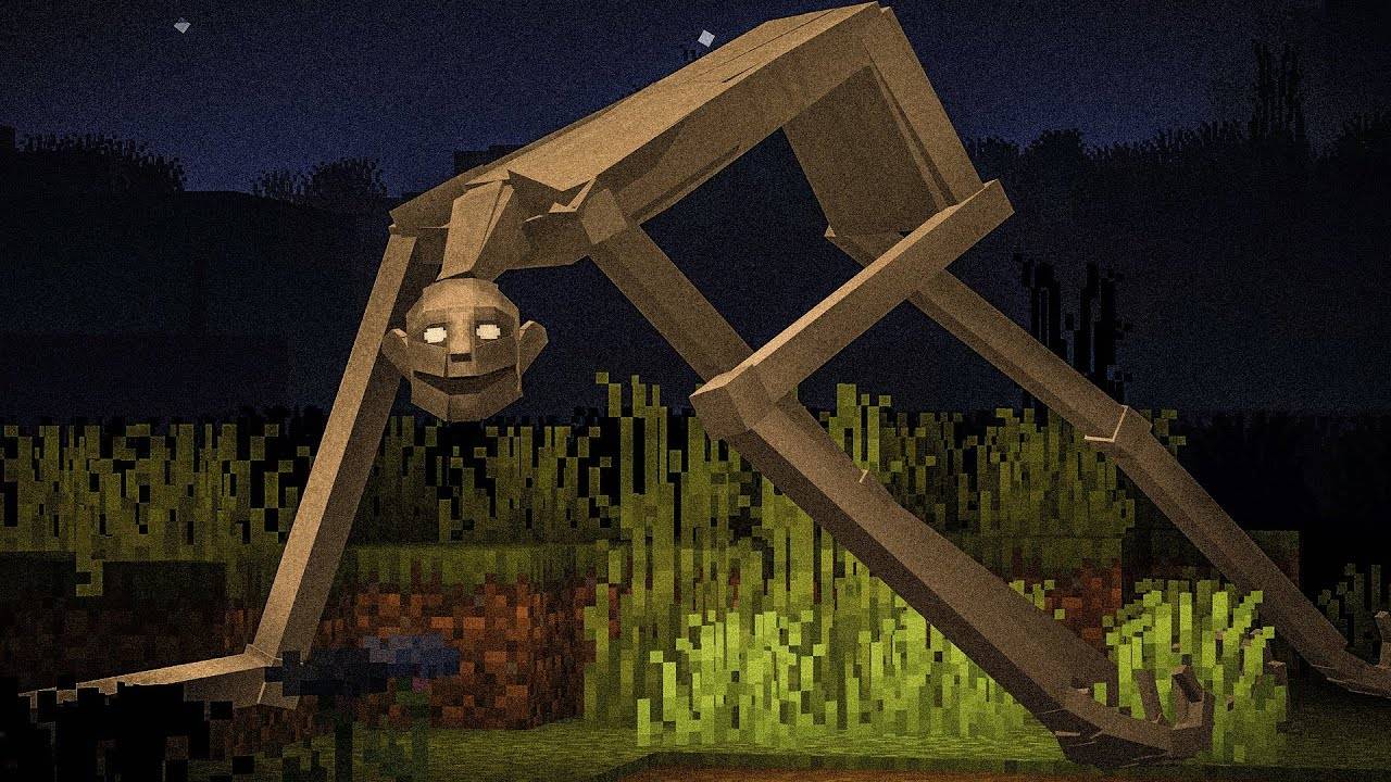 МЫ ВСТРЕТИЛИ СУЩЕСТВО С ПРОСЁЛОЧНОЙ ДОРОГИ В МАЙНКРАФТ ! HORROR MOD MINECRAFT