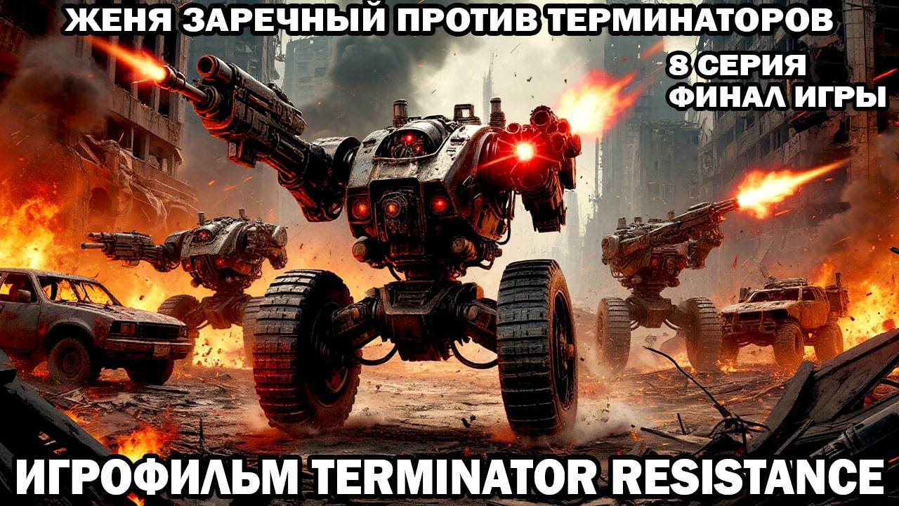 Финал Terminator Resistance Женя Заречный против терминаторов война с роботами в будущем 8 серия
