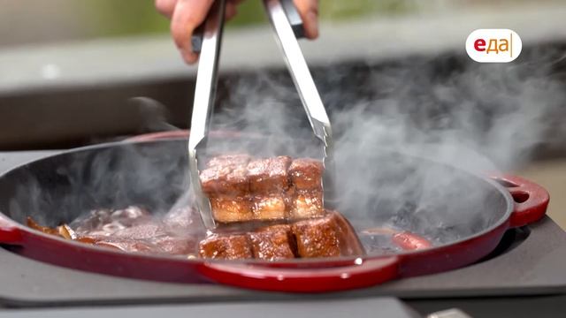 Свиная грудинка в азиатском стиле и закуска из лаваша | На гриле /52