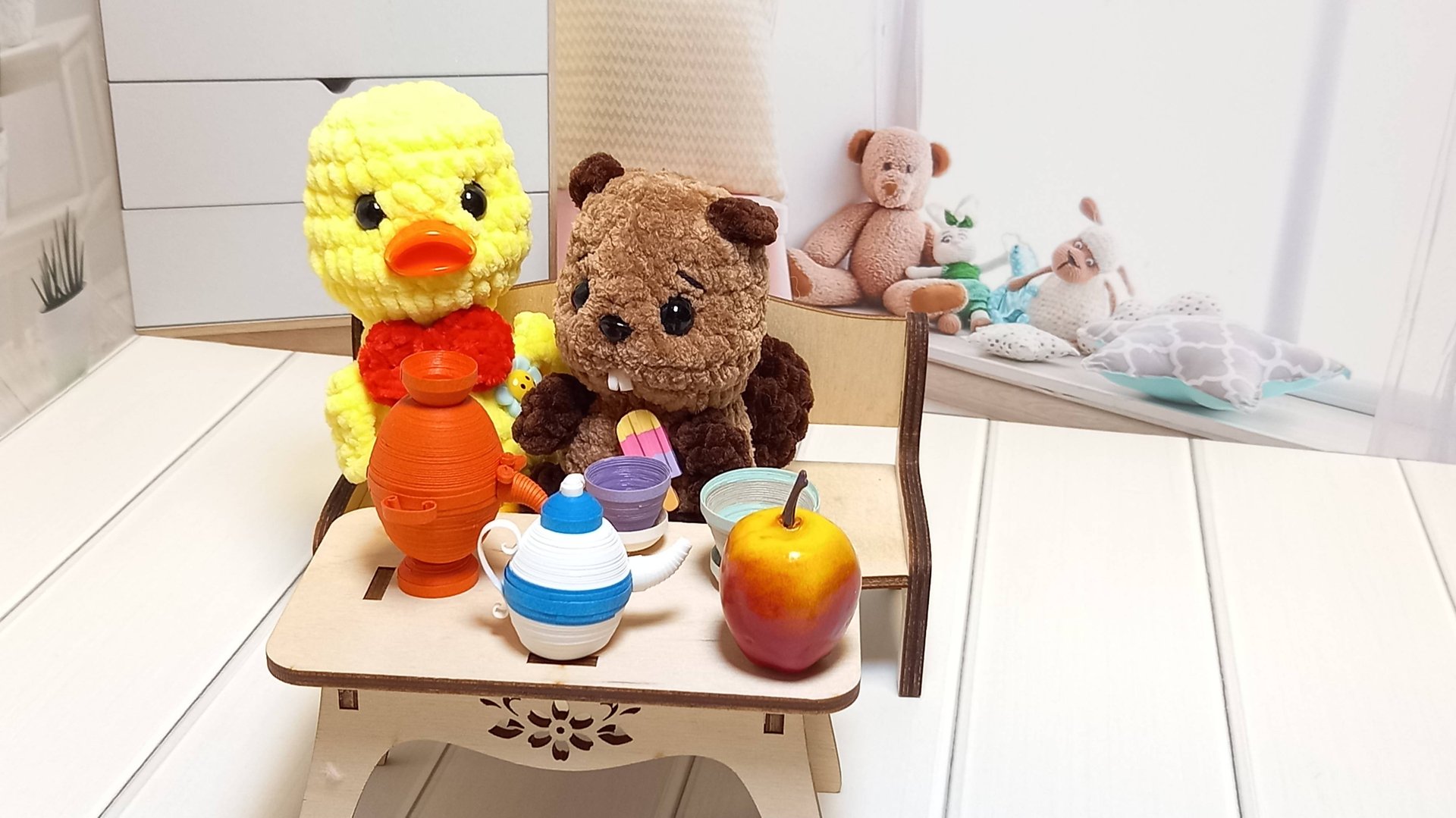 17.07.25Отчет в марафоне "Вязание это серьезно " 28,29 неделя- уточка и бобер🌷🌷🌷
#вязаниеигрушек