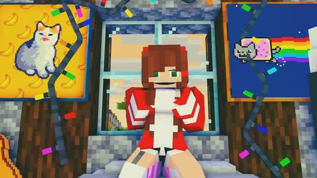 Сестра стала кошкой в Майнкрафте, мультфильм про Майнкрафт