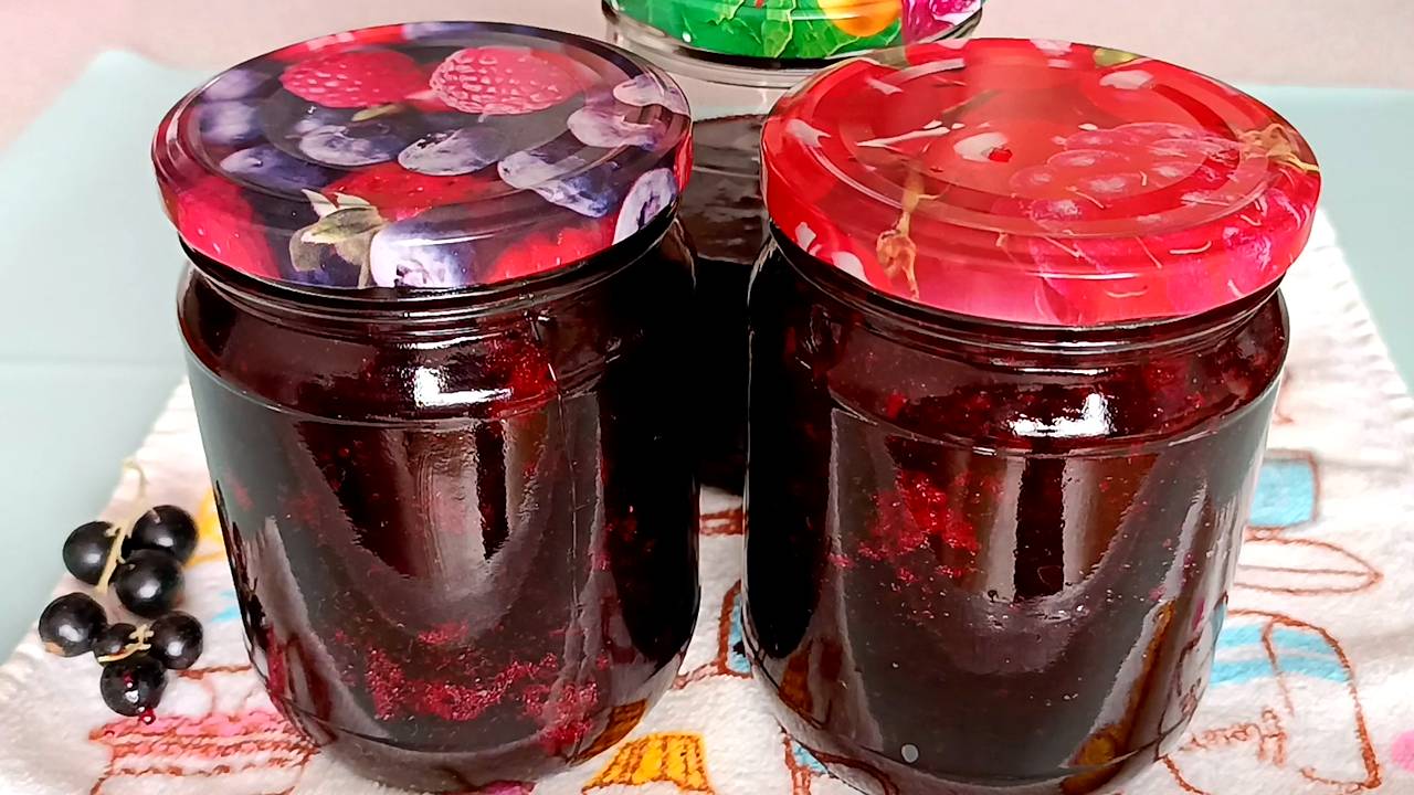 📌 Желе из черной смородины на зиму - простой рецепт пятиминутка