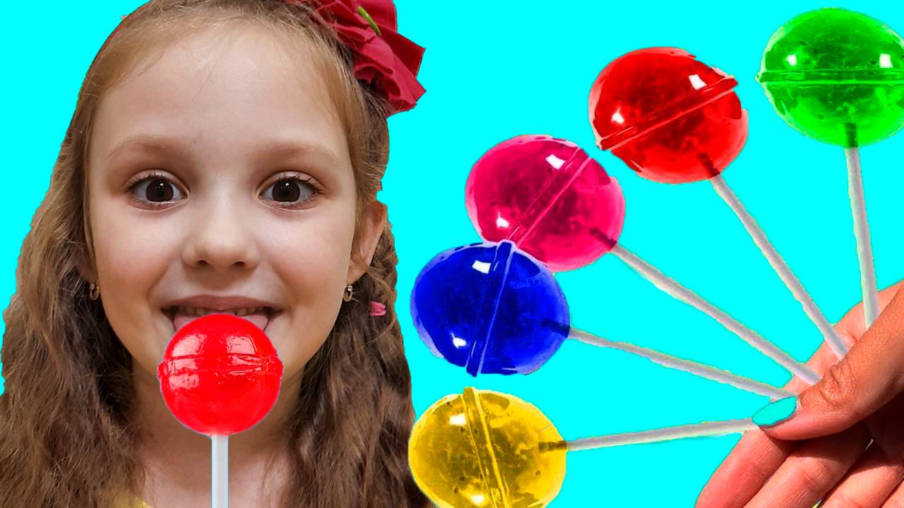 Лиза с папой и их забавная история с конфетами  / Чупа- чупс /  Видео для детей