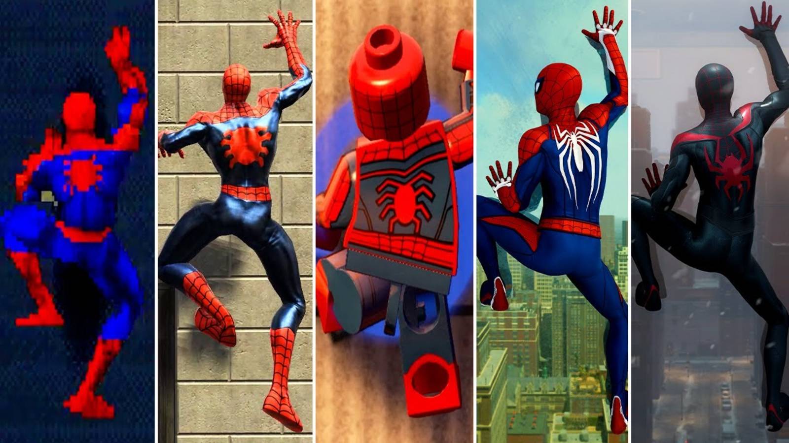 МУЛЬТ ЧЕЛОВЕК ПАУК ЛАЗАНИЯ ПО СТЕНАМ ВО ВСЕХ ИГРАХ MARVEL SPIDER MAN МУЛЬТИКИ ДЛЯ МАЛЬЧИКОВ