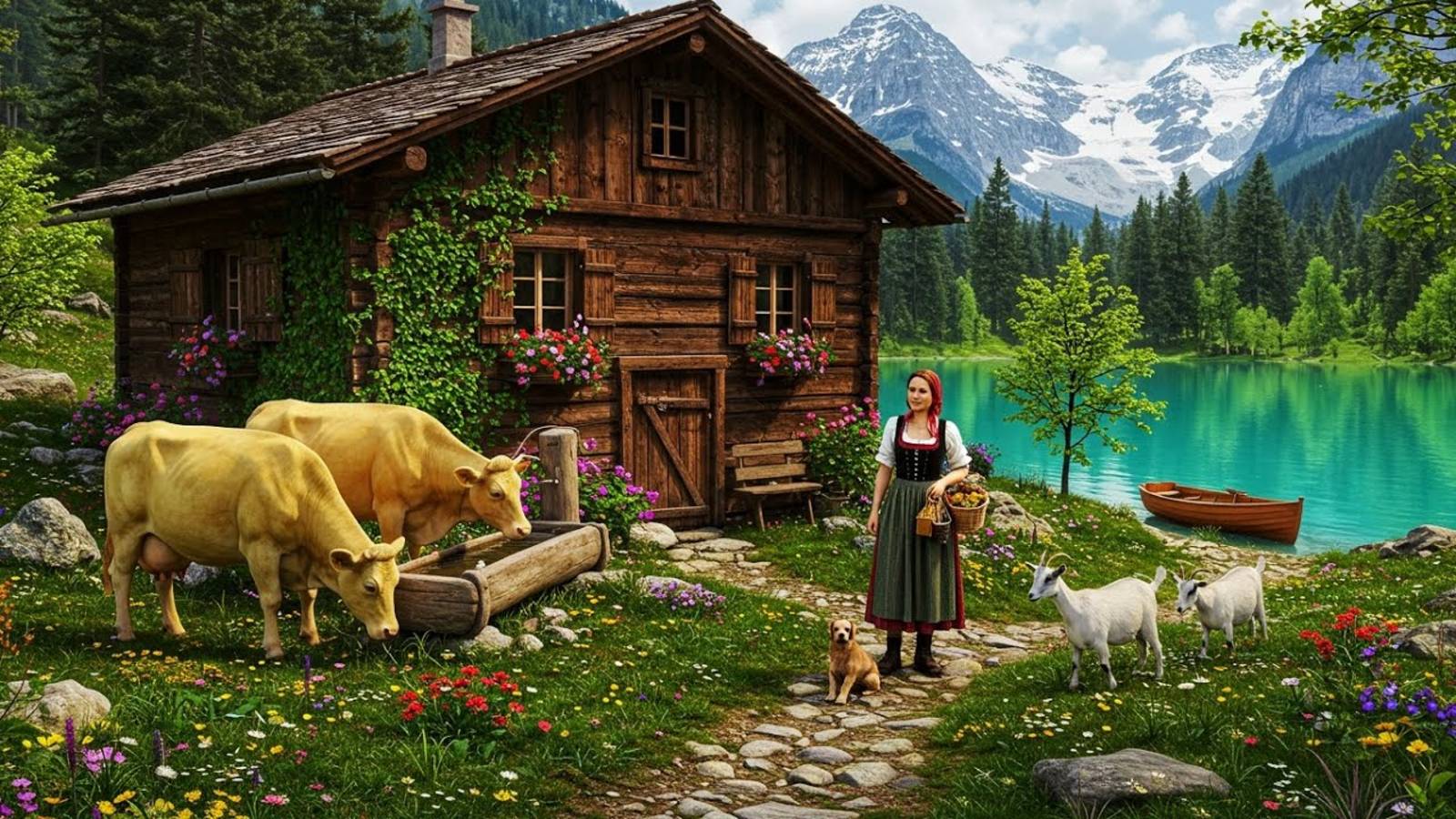 Загородная жизнь Швейцарии - Расслабляющая прогулка по самой красивой альпийской деревне Швейцарии