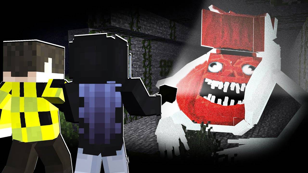 ЖУТКИЙ МОСТОВОЙ ЧЕРВЬ ПРЕСЛЕДУЕТ НАС В МАЙНКРАФТ ! ВЫЖИВАНИЕ SCP BRIDGE WORM MINECRAFT ФЛАСОЧКА