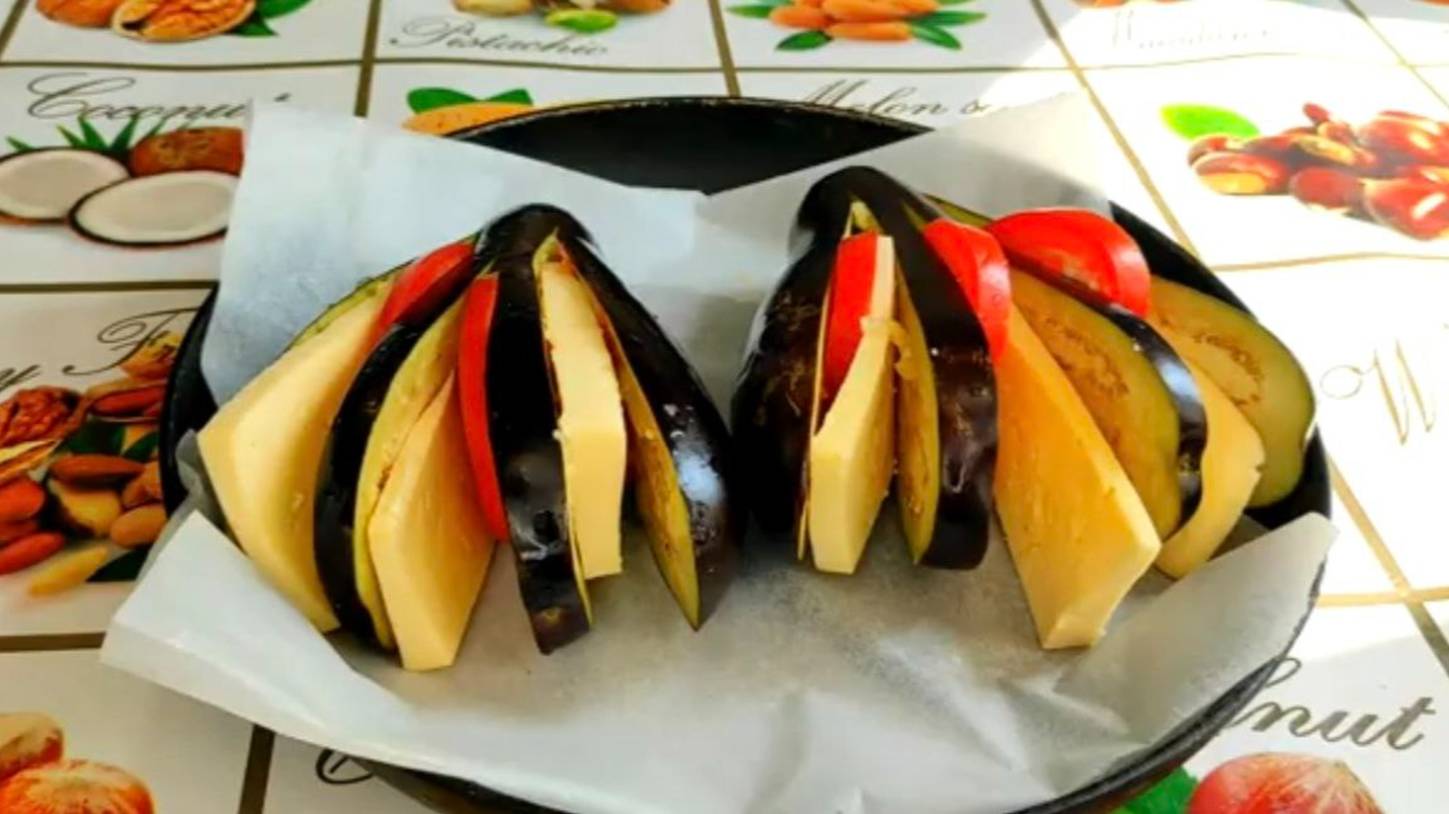 Баклажаны веером в духовке