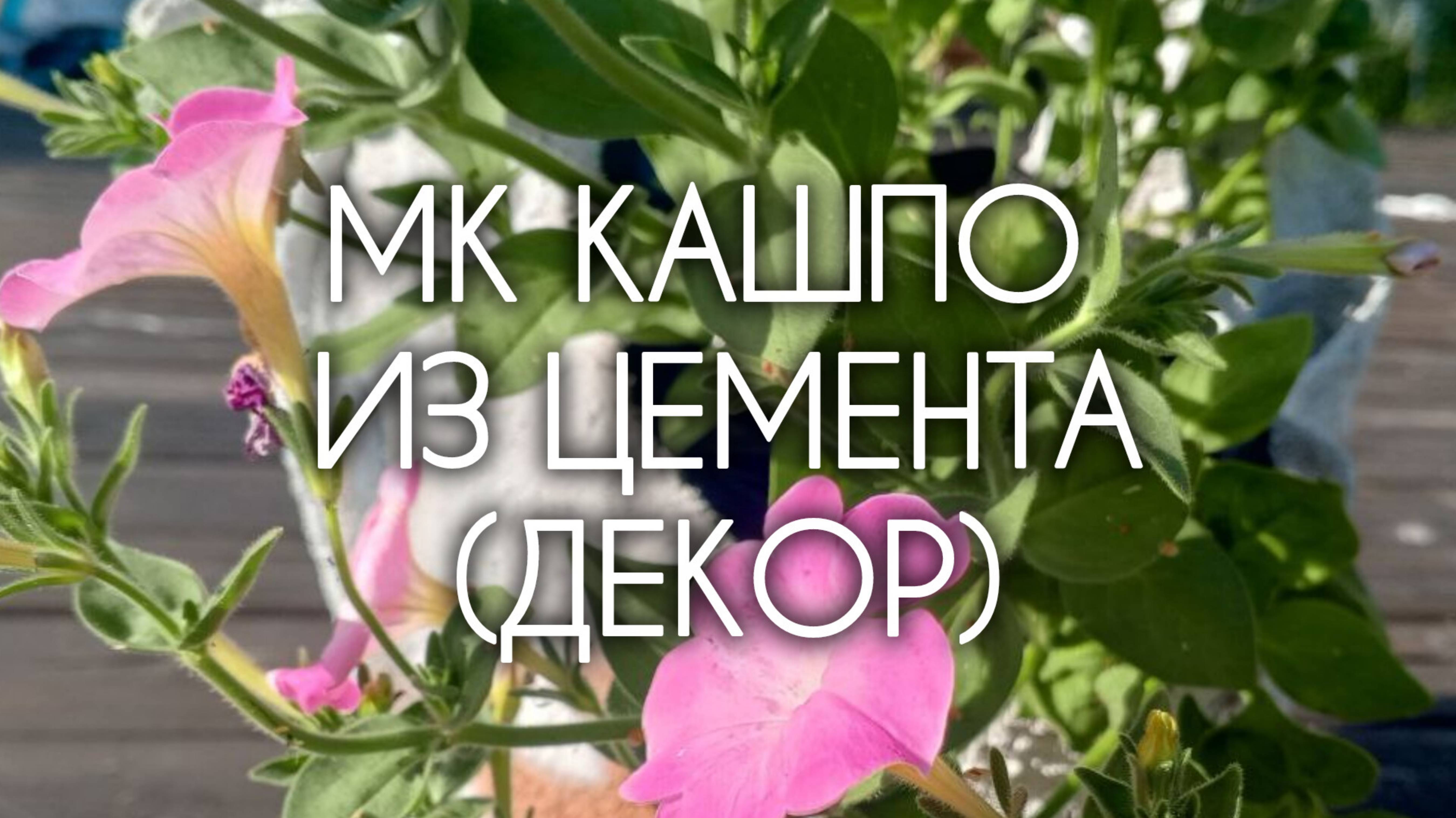 МК Кашпо из цемента своими руками. Декорирование. Часть 2