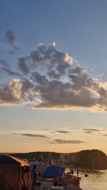 Закат на золотых песках Техтюрской протоки 19 июля 2025 года!