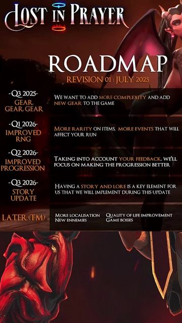 Дорожная карта игры Lost In Prayer