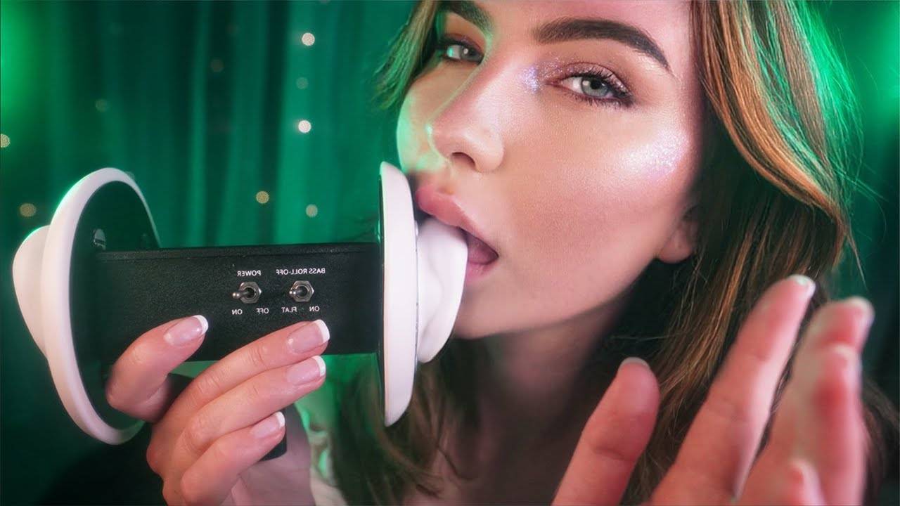 SacredXO ASMR Гипнотическое лизание ушей. Покусывание и поглаживание губ для глубокого сна