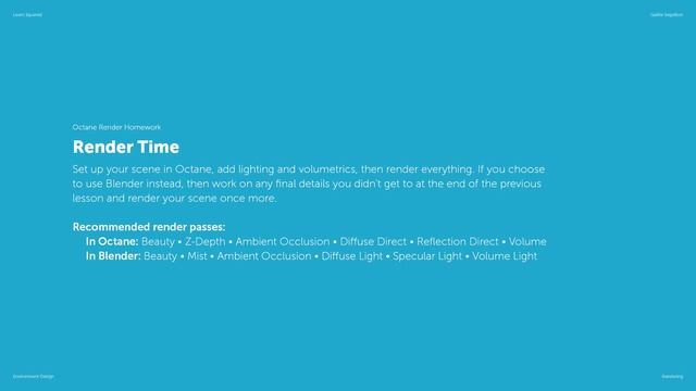 Octane Render Homework