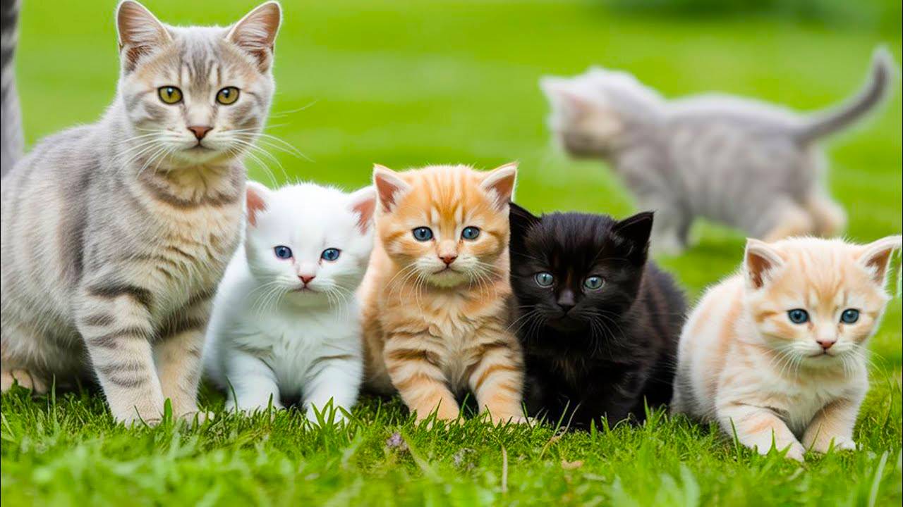 😹Милые пушистые комочки мяукают на солнце🔥