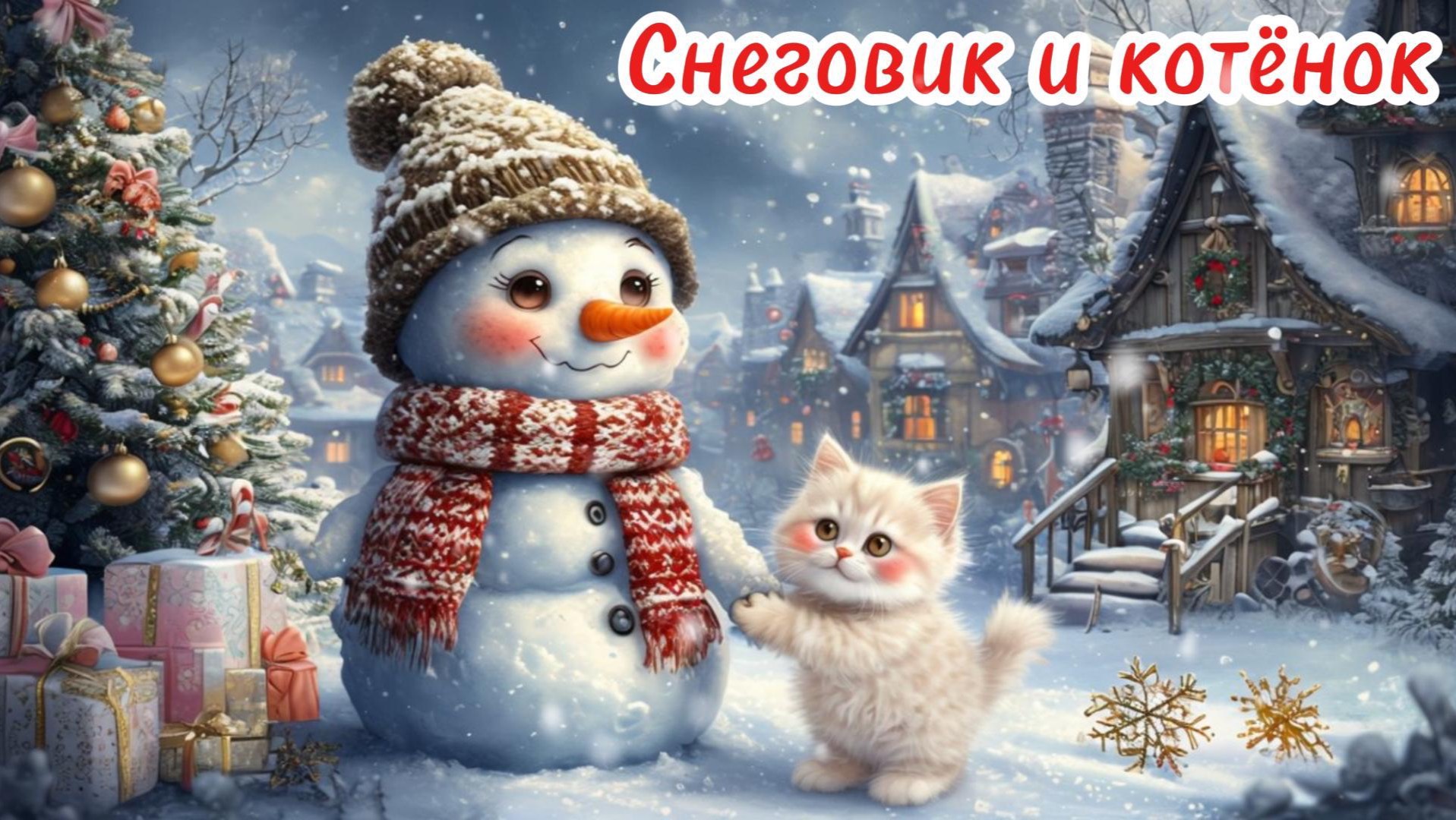Детские сказки | Снеговик и котёнок| слушать сказки | сказки для детей | сказки |сказка на ночь