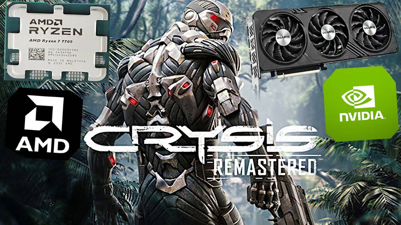 TEST CRYSIS REMASTERED ON AMD RYZEN 7 7700,GIGABYTE RTX 4060 8GB | ТЕСТ КРАЙЗИСА НА КОМПЬЮТЕРЕ С АМД