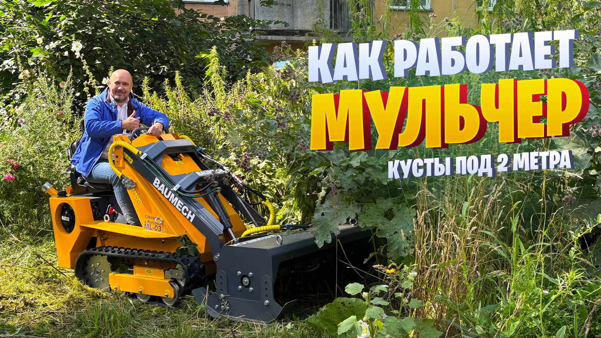 МУЛЬЧЕР BAUMECH I Лучший помощник в борьбе с ТРАВОЙ и ДЕРЕВЬЯМИ I Итальянские ножи