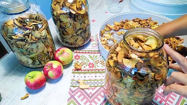 КАК Сохранить Сушеные ЯБЛОКИ Хрустящими