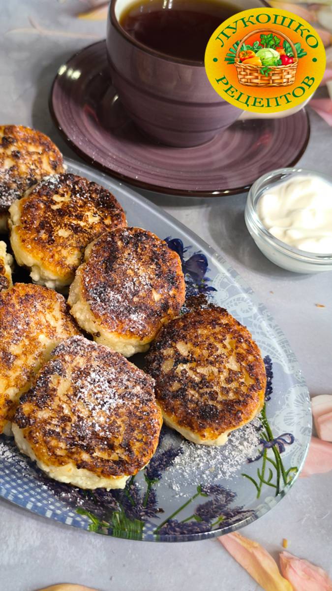 Домашние сырники! Нежная творожная начинка и хрустящая корочка