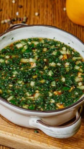 Окрошка с говядиной на квасе