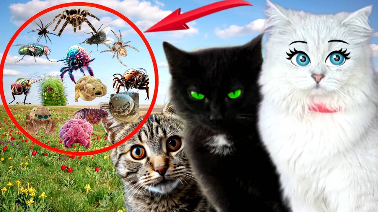 ЛЕТО – это ОПАСНО! Кошки Спешат на ПОМОЩЬ! Подряд 5 опасных видео