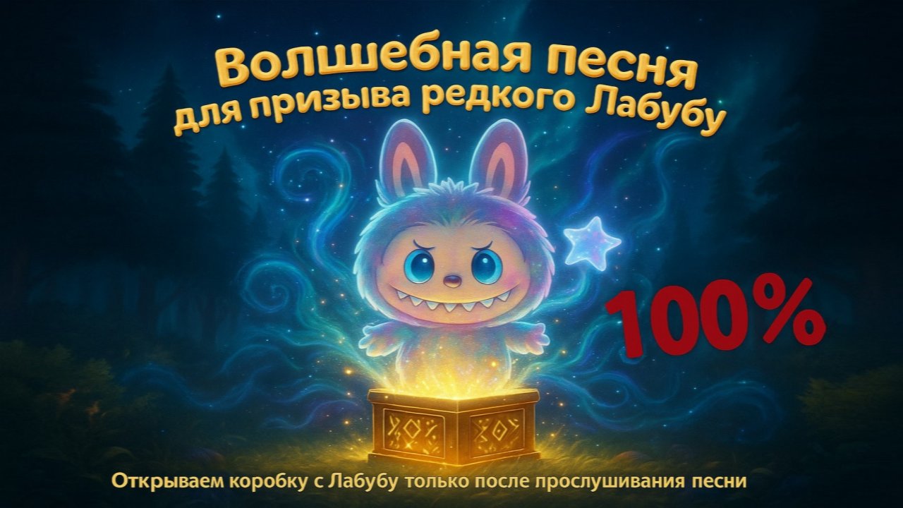 Волшебный мультик и песенка про Лабубу! Как вызвать редкого зубастого друга? 🌟✨