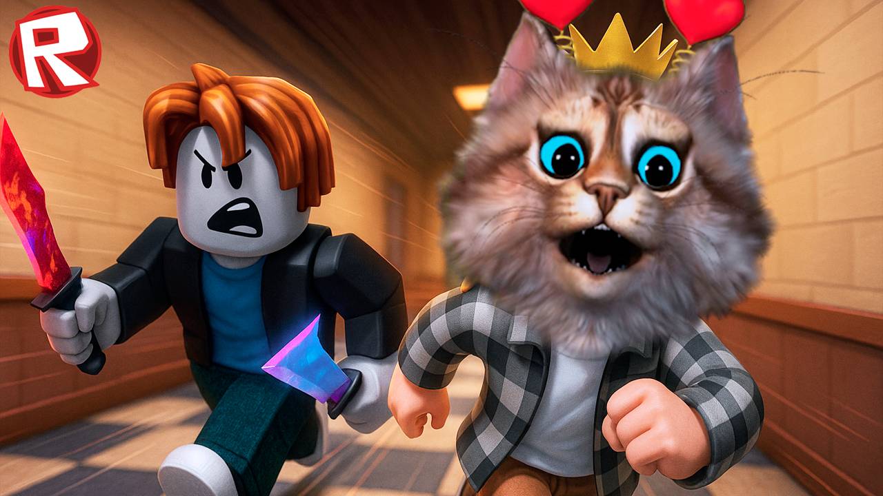 мардер мистери 2 в роблокс (мм2 roblox murder mystery) Весёлый Кот