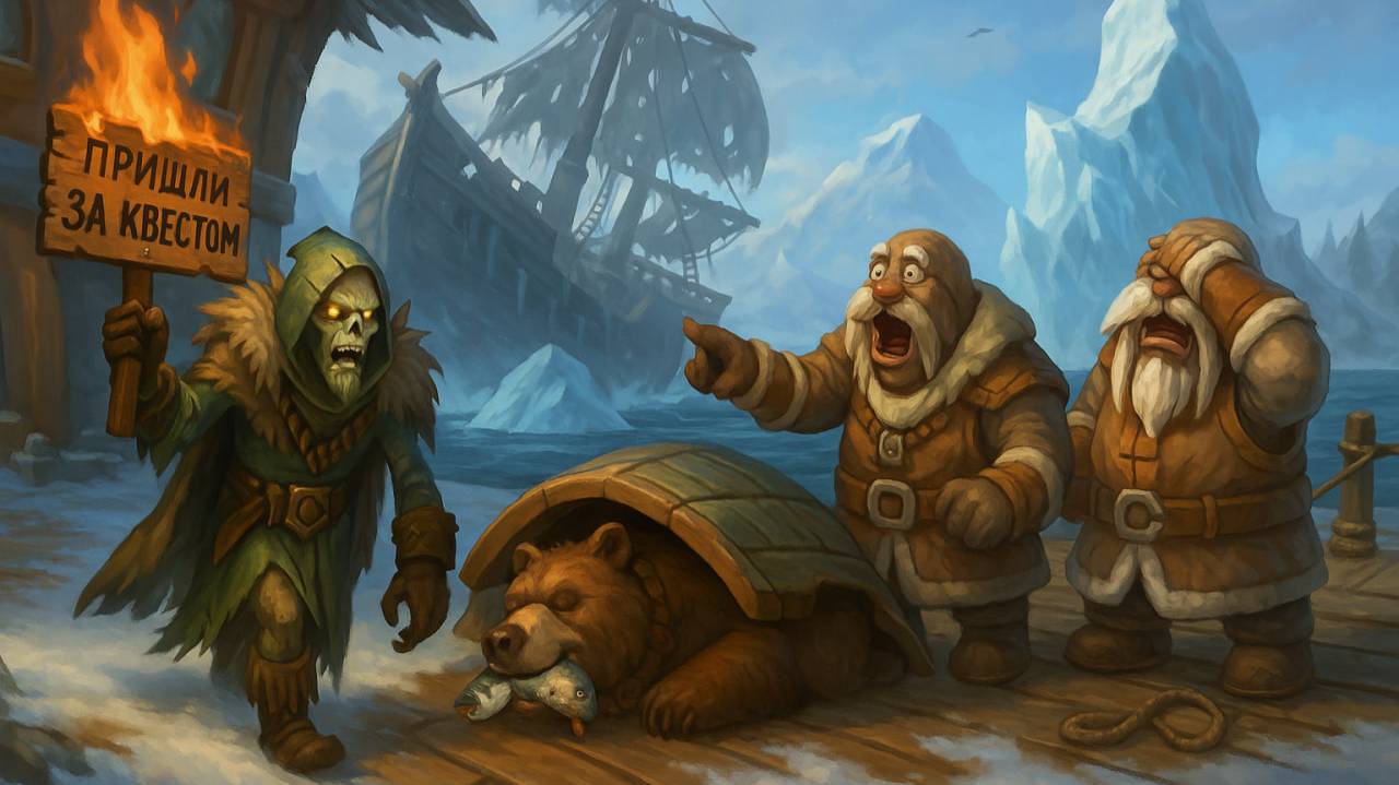 📕 Книга 5 — Замёрзшие откровения 🐉 Локация: Драконий Погост, Гавань Моа'ки