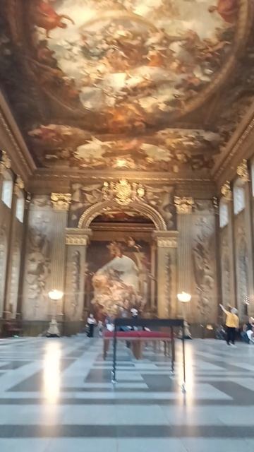 Гринвич, Королевский колледж, Лондон (Painted Hall (Old Royal Naval College, Greenwich, London)