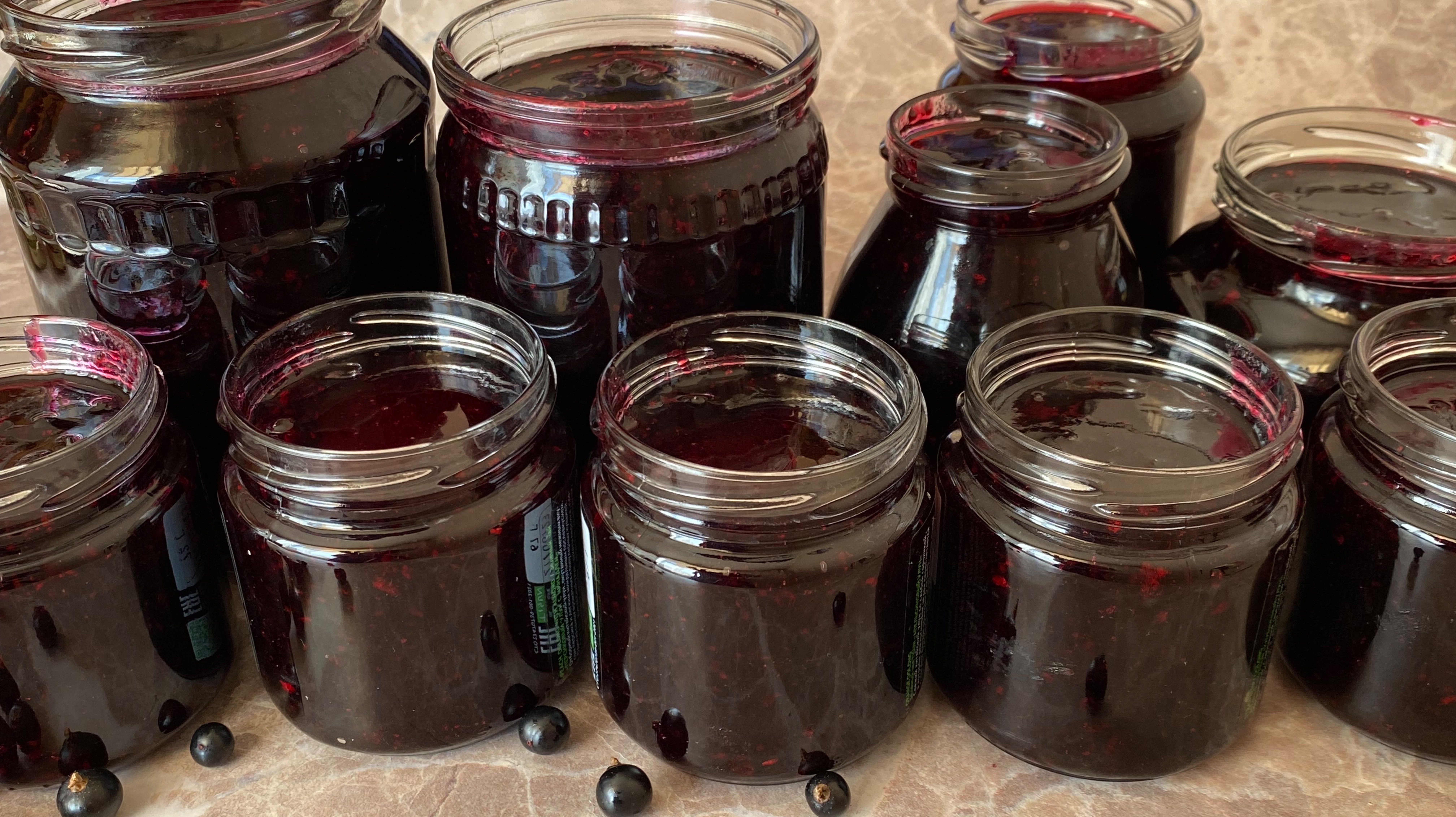Варенье из черной смородины, 7 стаканов по рецепту моей тети