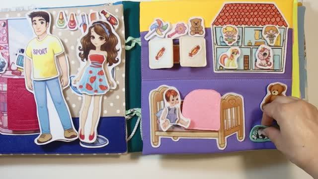 Дом с семьёй кукол для Маши 3 года на День Рождения от Крёстной (ст.Староминская, Краснодарский кр.)