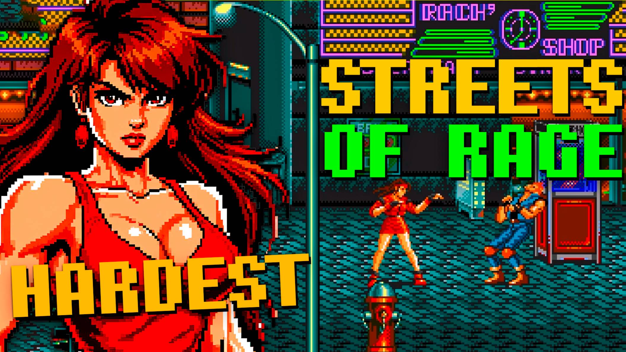 Проходим Streets of Rage HARDEST Sega за Blaze