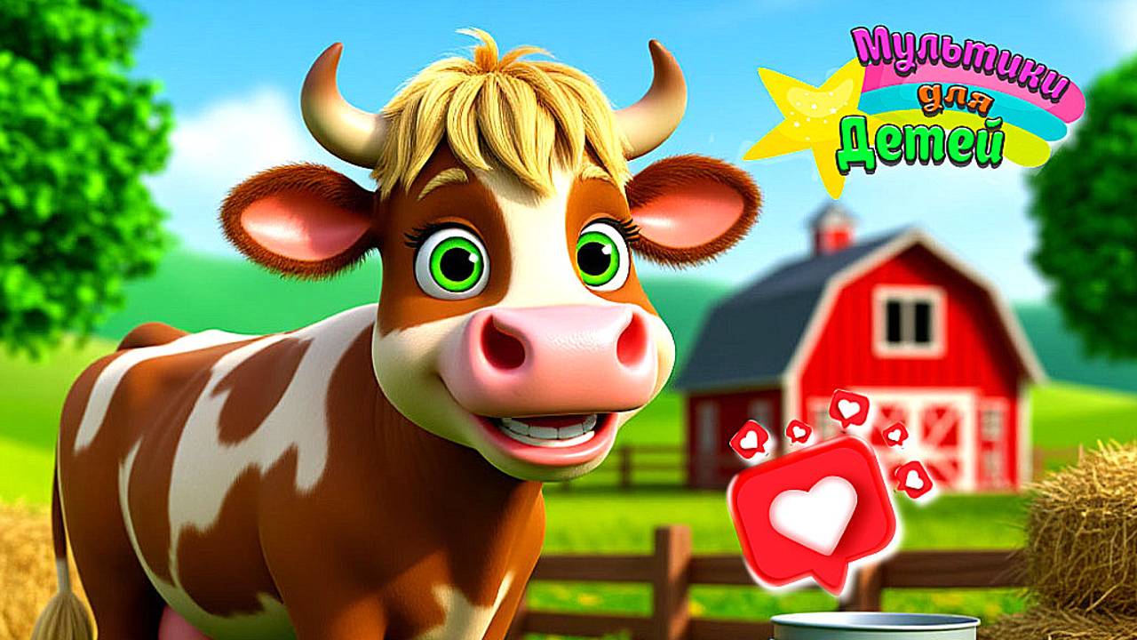 Добрая Бурёнка + Любимые Мультики и Песенки для Детей + Развивающие Мультики для Детей