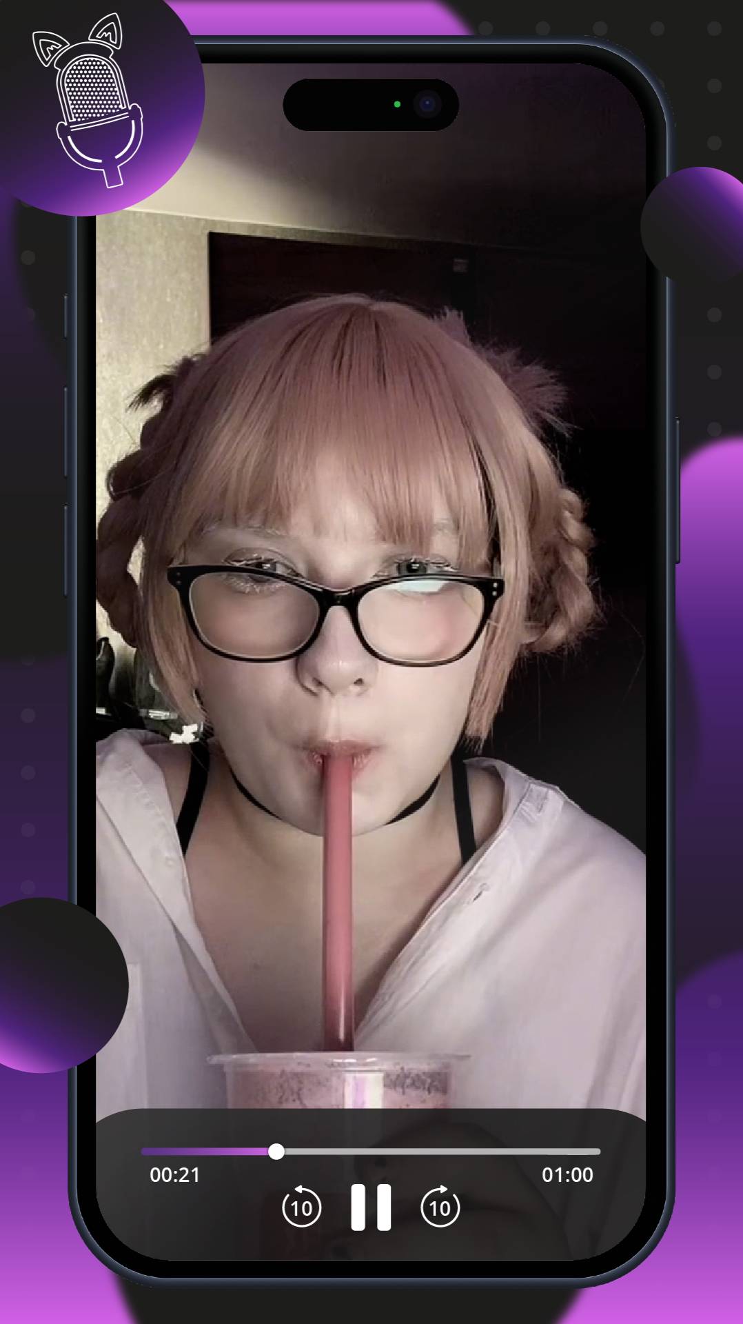 Косплей на персонажа Надзуна Нанакуса из аниме Песнь ночных сов| Ушастая озвучка