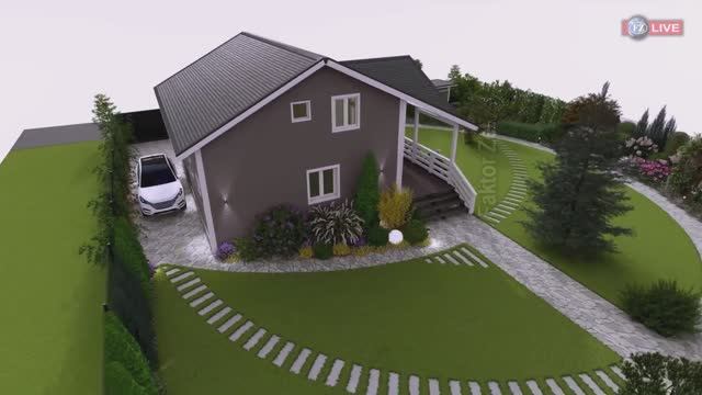 ЛАНДШАФТНЫЙ ДИЗАЙН  "ДАЧА ЛАЙТ". ВИЗУАЛИЗАЦИЯ