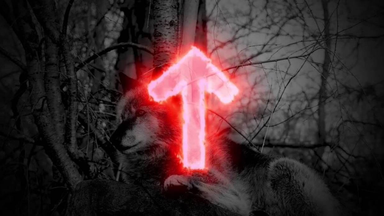 Тейваз (Teiwaz). Воин Духа. Летящее копьё.